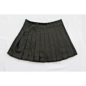 Black Cheerleader Tennis Super Pleated Mini Skirt Size Small Official Thick